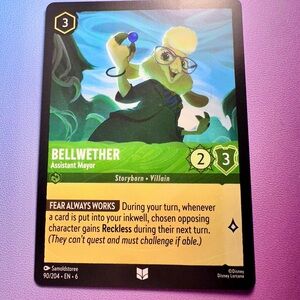 bellwether [zootopia] 90/204 (uncommon) — lorcana: azurite sea
